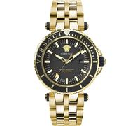 Versace VEAK00618 V-Race Diver schwarz gold Edelstahl Armband Uhr Herren NEU