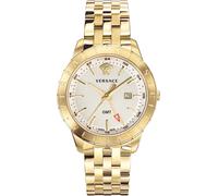 Versace VEBK00518 Univers GMT weiss gold Edelstahl Armband Uhr Herren NEU