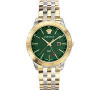 Versace VEBK00718 Univers GMT grün silber gold Edelstahl Armband Uhr Herren NEU