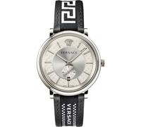 Versace VEBQ01219 V-Circle Greca Edition silber schwarz Armband Uhr Herren NEU