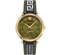 Versace VEBQ01519 V-Circle Greca Edition grün gold Armband Uhr Herren NEU