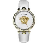 Versace VECO02022 Palazzo Empire gold weiss Leder Armband Uhr Damen NEU