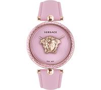 Versace VECO02222 Palazzo Empire gold pink Leder Armband Uhr Damen NEU