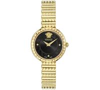 Versace VEDFA0524 Greca Goddess Petite schwarz gold Edelstahl Damen Uhr NEU