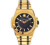 Versace VEDY00619 Chain Reaction schwarz gold Edelstahl Armband Uhr Herren NEU