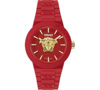 Versace VEEFA0124 V-POP Medusa rot gold Silikon Herren Uhr NEU