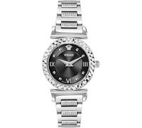 Versace VEGFA0225 Mini Vanity silber schwarz Edelstahl Armband Uhr Damen NEU