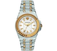 Versace VEHD00420 Chain Reaction silber gold Edelstahl Armband Uhr Damen NEW