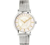 Versace Herren Armbanduhr V-ESSENTIAL silber, weiß 40 mm VEJ400421
