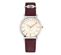 Versace Vek400221 Damenuhr One Size Carmine Red / Metal Silver Grey