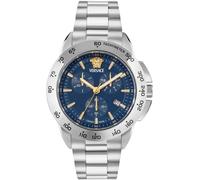 Versace VEKIA0425 V-Sport Chrono silber blau Edelstahl Herren Uhr NEU