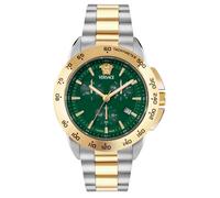 Versace VEKIA0625 V-Sport Chrono grün silber gold Edelstahl Herren Uhr NEU