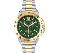 Versace VEKIA0625 V-Sport Chrono grün silber gold Edelstahl Herren Uhr NEU