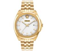 Versace VEKKA0625 Luxury weiß silber gold Edelstahl Herren Uhr NEU