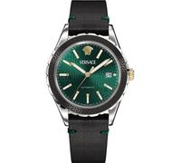Versace Herren-Armbanduhr Hellenyium Automatic grün schwarz VEQCA0124