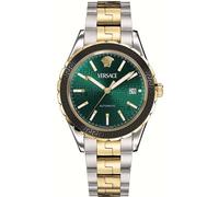 Versace VEQCA0524 Hellenyium Automatic grün gold silber Edelstahl Herren Uhr NEU