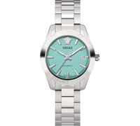 Versace VESCA0324 Greca Classic Automatik türkis silber Edelstahl Damen Uhr NEU