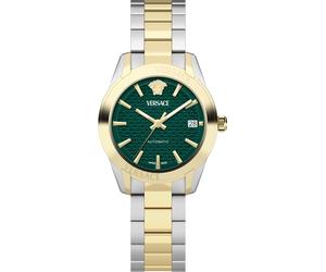 Versace VESCA0524 Greca Classic Automatik grün gold silber Edelstahl Damen Uhr