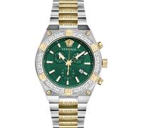 Versace VESO00622 V-Sporty Greca Chronograph grün silber gold Herren Uhr NEU