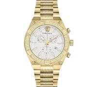 Versace VESO00822 V-Sporty Greca Chronograph weiss gold Edelstahl Herren Uhr NEU