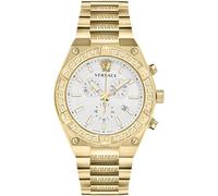 Versace VESO00822 V-Sporty Greca Chronograph weiss gold Edelstahl Herren Uhr NEU