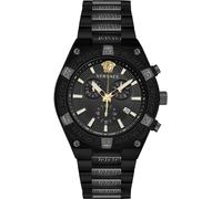 Versace VESO01022 V-Sporty Greca Chronograph schwarz grau Herren Uhr NEU