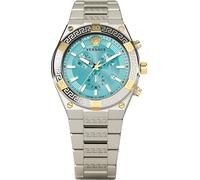 Versace VESO01223 V-Sporty Greca Chronograph türkis gold silber Herren Uhr NEU