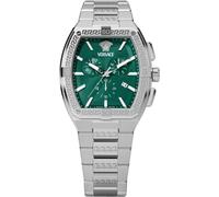 Versace VESP00424 Sporty Tonneau Greca Chrono grün silber Edelstahl Herren Uhr