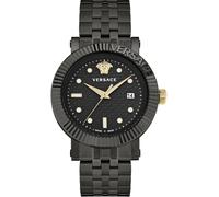 Versace VESR01122 New Gent Classic schwarz Edelstahl Armband Uhr Herren NEU