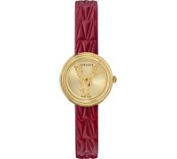 Versace VET300521 V-Virtus Small gold rot Leder Damen Uhr NEU