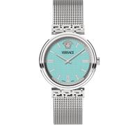 Versace VETCA0324 Mythos silber türkis Edelstahl Damen Uhr NEU