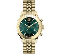 Versace VEV600619 Signature Chronograph grün gold Edelstahl Herren Uhr NEU
