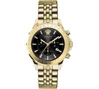 Versace VEV602123 Signature Chronograph schwarz gold Edelstahl Herren Uhr NEU