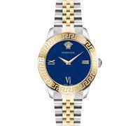 Versace VEVC00719 Greca Signature Lady blau silber gold Edelstahl Damen Uhr NEU