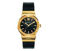 Versace Damen Armbanduhr GRECA LOGO schwarz, gold 38 mm VEVH00320