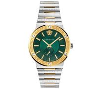 Versace VEVI00420 Herrenuhr Greca Zweifarbig Grünes Zifferblatt Einheitsgröße