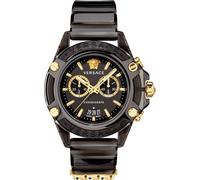 Versace VEZ700421 Icon Active Chrono schwarz gold Silikon Unisex Uhr NEU