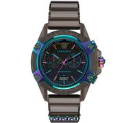 Versace VEZ701022 Icon Active Chrono schwarz Silikon Herren Damen Unisex Uhr NEU