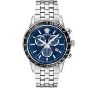 Versace VEZCA0324 Sport Chrono schwarz blau silber Edelstahl Herren Uhr NEU