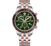 Versace Vezca0424 Uhr One Size Silver Grey Rose Gold / Metal Bottle Green Rose Gold