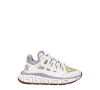 Versace Weiße Leder Sporty Sneakers 37,5 EU/IT