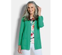 Verschlussloser Cardigan aus COTTAMIRA grün 48
