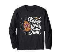 Verschwenden Sie Nicht Ihre Zeit - Vintage Taschenuhr Jugendstil Langarmshirt