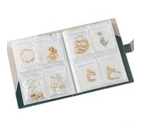 Versiegelte Schmuck-Aufbewahrungstasche für Ohrringe, Ringe, Halsketten mit oxidationsbeständigem PVC-Material und klarer Sichtbarkeit für schnelle (Trompetenweiß)