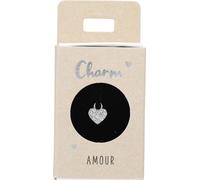 Versilberte o. Vergoldete Charms -Anhaenger fuer Creolen- Nr.34 - Herz silber