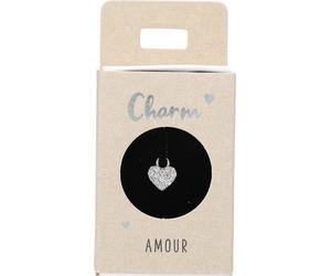 Versilberte o. Vergoldete Charms -Anhaenger fuer Creolen- Nr.34 - Herz silber