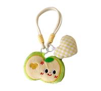 Verspielter Plüsch-Obst-Design, Münzhalter, Schlüsselanhänger, Tasche, kompakte Aufbewahrungstasche für Zubehör, Reiseutensilien, bezaubernder Obst-Halter, B, Mass Beauty