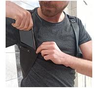 Versteckte Unterarm-Umhängetasche Mittelalter Retro Herren Unterarm-Diebstahl-Geldbörse PU-Leder Verstellbare Träger Unterarm-Doppel-Umhängetasche Outdoor-Handy-Holstertasche 2, Lapp Mittelalterliche