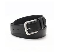 Versteckter Geldgürtel mit Reißverschluss, Dornschließe, tägliche Reise, PU-Leder, Diebstahlschutz, Gürteltasche, für Herren und Damen, versteckter Geldgurt, Länge 125 cm, Schwarz , 125 cm