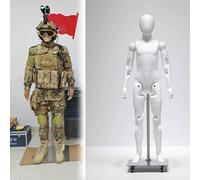 Verstellbare Ganzkörperpuppe mit Ständer, Kleidungsdisplay Torso und Kleiderform für Kinder und Erwachsene